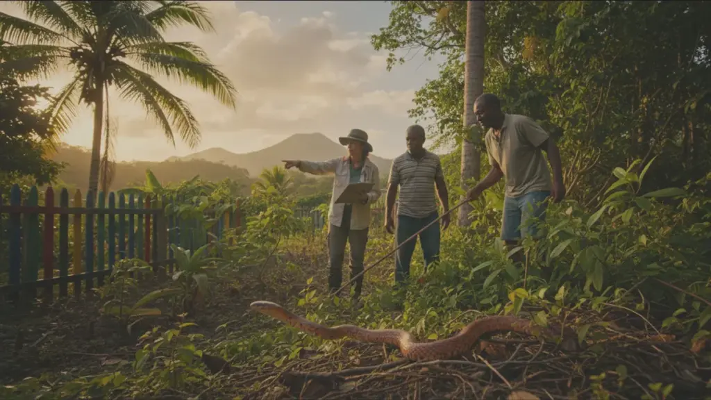 Warum Menschen auf Guadeloupe nach einer seltenen Schlange suchen, die fast verschwunden ist