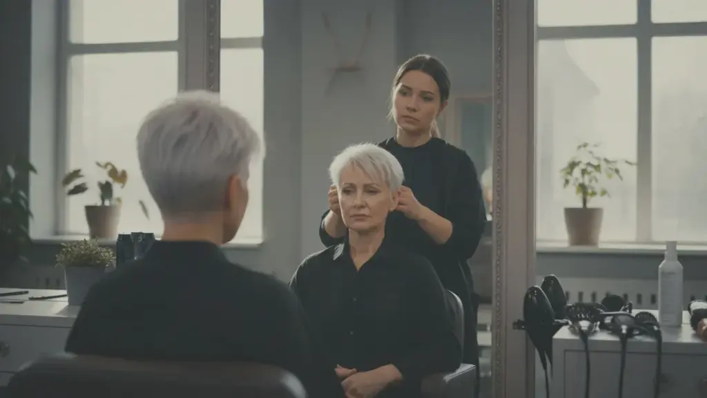 Nach der 50 aufgepasst bei diesem kurzen Haarschnitt – Friseure warnen: Er altert das Gesicht am meisten