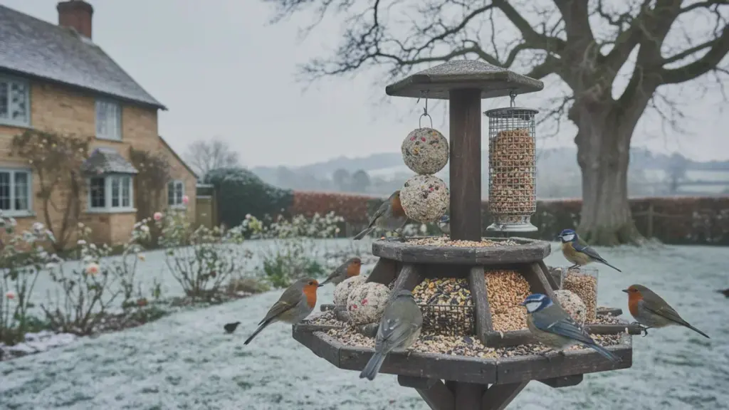 Wie die Briten Vögel im Winter füttern: eine einfache Methode, die bei uns fehlt