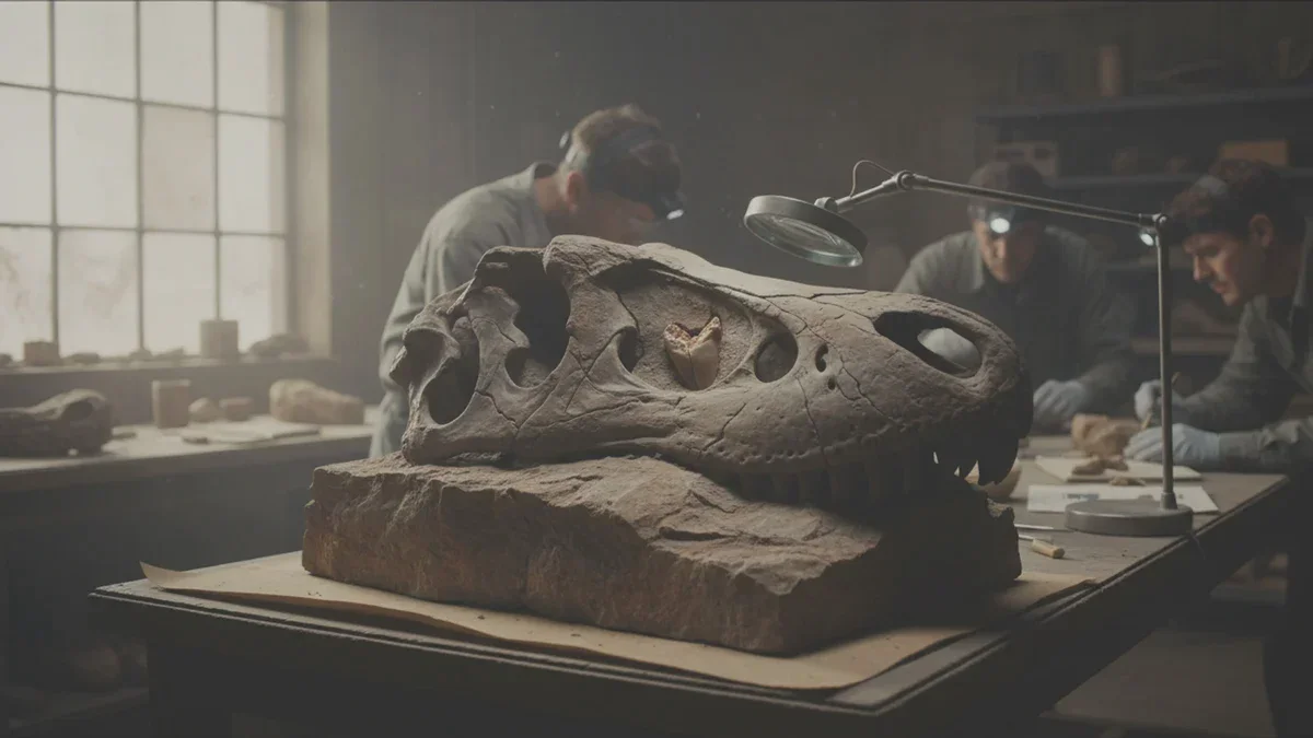 Ein im Schädel steckender Zahn enthüllt einen brutalen Tyrannosaurus-Angriff vor 66 Millionen Jahren